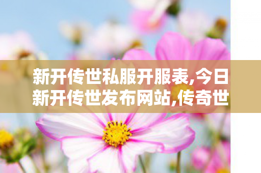 新开传世私服开服表,今日新开传世发布网站,传奇世界网站发布网,今日新开传世发布网站