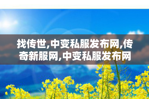 找传世,中变私服发布网,传奇新服网,中变私服发布网