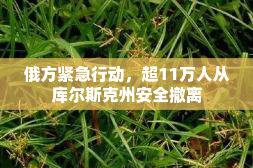 俄方紧急行动，超11万人从库尔斯克州安全撤离