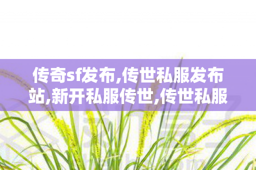 传奇sf发布,传世私服发布站,新开私服传世,传世私服发布站