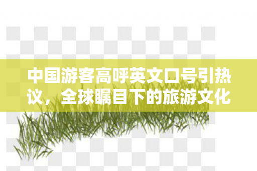 中国游客高呼英文口号引热议，全球瞩目下的旅游文化交流