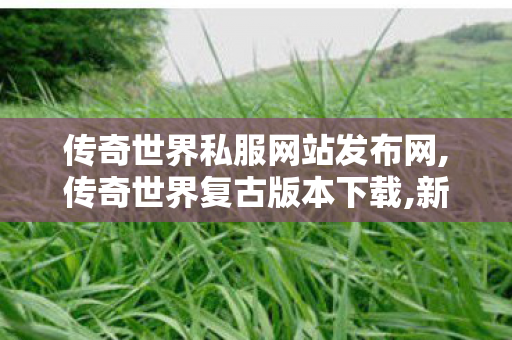 传奇世界私服网站发布网,传奇世界复古版本下载,新开传世私服网站,传奇世界复古版本下载